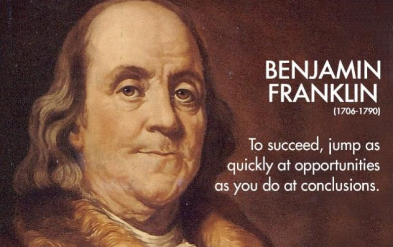 Benjamin Franklin Daily Schedule